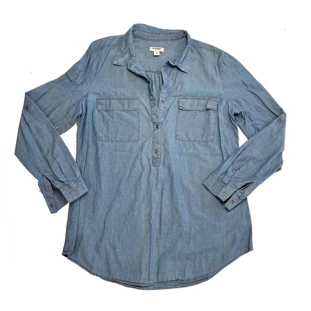 Old Navy Popover Tunic in Denim/Chambray